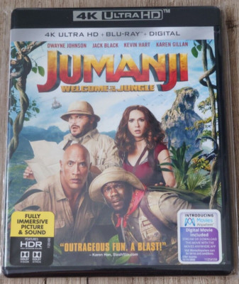 JUMANJI WELCOME TO THE JUNGLE (2017) - 4K Ultra HD Blu-ray / Dolby VISION-ATMOS