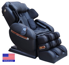 Luraco i9 Max Split L-Track EZ-Entry Heated Zero-G Medical Massage Chair Black