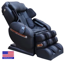 Luraco i9 Max Split L-Track EZ-Entry Heated Zero-G Medical Massage Chair Black