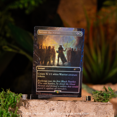 MTG Magic The Gathering Marvel Secret Lair Black Panther Foil