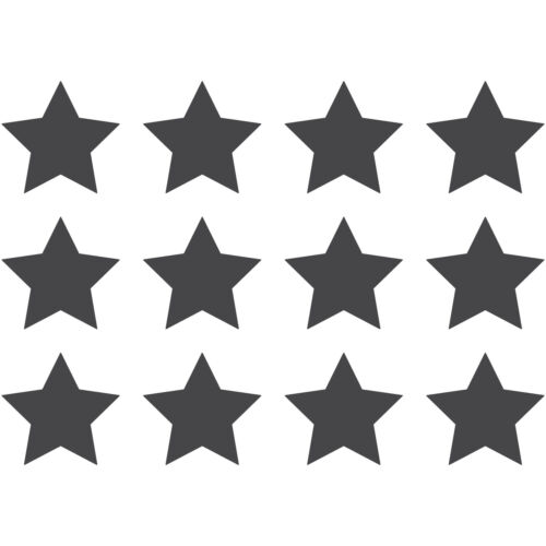 Paquete de 12 estrellas 2" calcomanía de vinilo ventana para automóvil formas de pegatina arte - Imagen 21 de 26