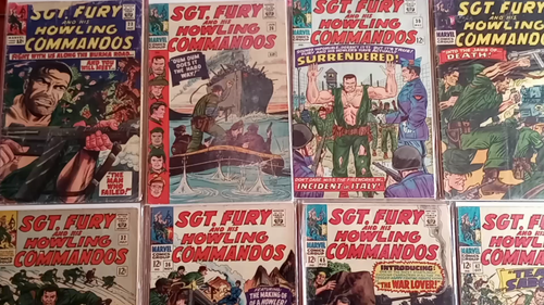 Marvel Comics Sgt. Fury & His Howling Commandos 15 Issue Lot #22 23 26 30 31- 72 - Video 1 of 1