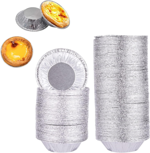 Mini Pie Pans (300 Pcs), Disposable Egg Tart Molds for Baking, 2.8-Inch Mini Tar - Picture 7 of 12