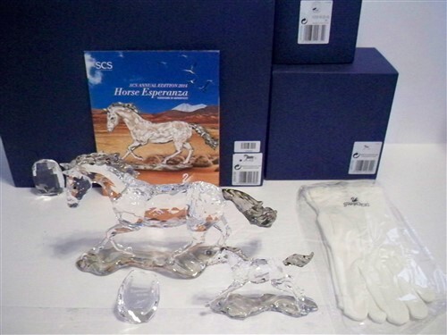 SWAROVSKI SCS 2014 AE ESPERANZA CRIOLLO HORSE SET WITH FOAL