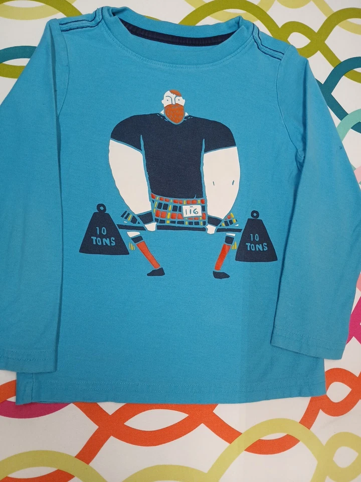 Juego de levantador de pesas de manga larga Tea Collection verde azulado talla 4 niños Foto 2 de 4