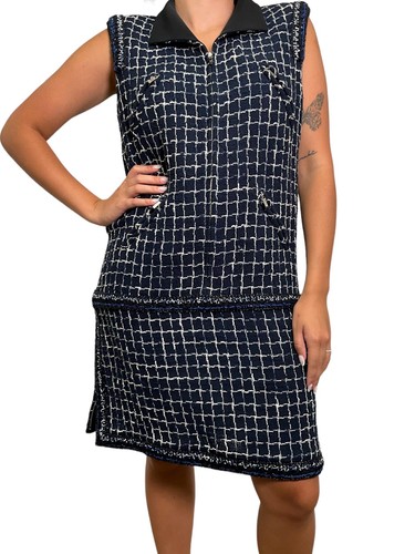 CHANEL Lesage Tweed ärmelloses Kleid Größe L - Bild 1 von 4