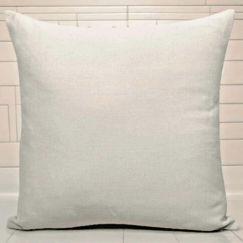 Set of 4 Jute Hessian Cream Cushion Covers- X-thick Elegant 18x18" 45x45 Zip - Image 2 of 4
