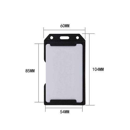Resistente 2 Caras Multi Tarjeta Vertical Porta Insignia Soporte Protector Estuche x1 - Imagen 5 de 13