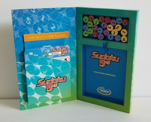 ThinkFun Sudoku 5x5 Magnetic Board Game 48 Multi Level Challenges 