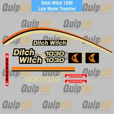 Ditch Witch Trencher Decal Set Walk Behind 1030, 1010 - Ditch Witch Vermeer More