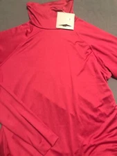 *AVIA O1E TOP SHIRT SIZE L BURGUNDY PULLOVER TURTLENECK LIGHTWEIGHT NWT