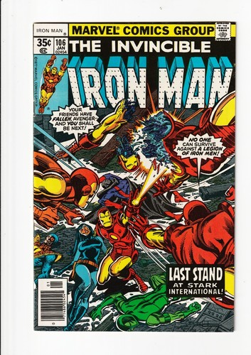 Invincible Iron Man #106 Marvel, 1978 Newsstand NM 1st print Madame Masque