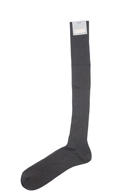 FALKE No.13 men's knee socks stockings 43-44 grey dark grey Sea Island New