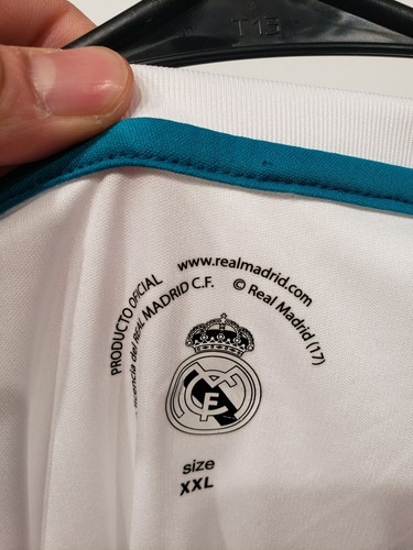 Official Real Madrid Soccer Jersey La Liga Size XL 2017 Futbol Soccer - Picture 4 of 6