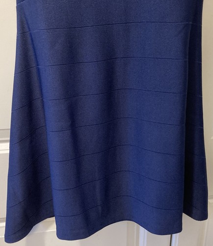 LOVE Ava & Yelly Preppy Blue A-line Skater Dress NWT Youth Girls L 14/16 Lined - Picture 2 of 4