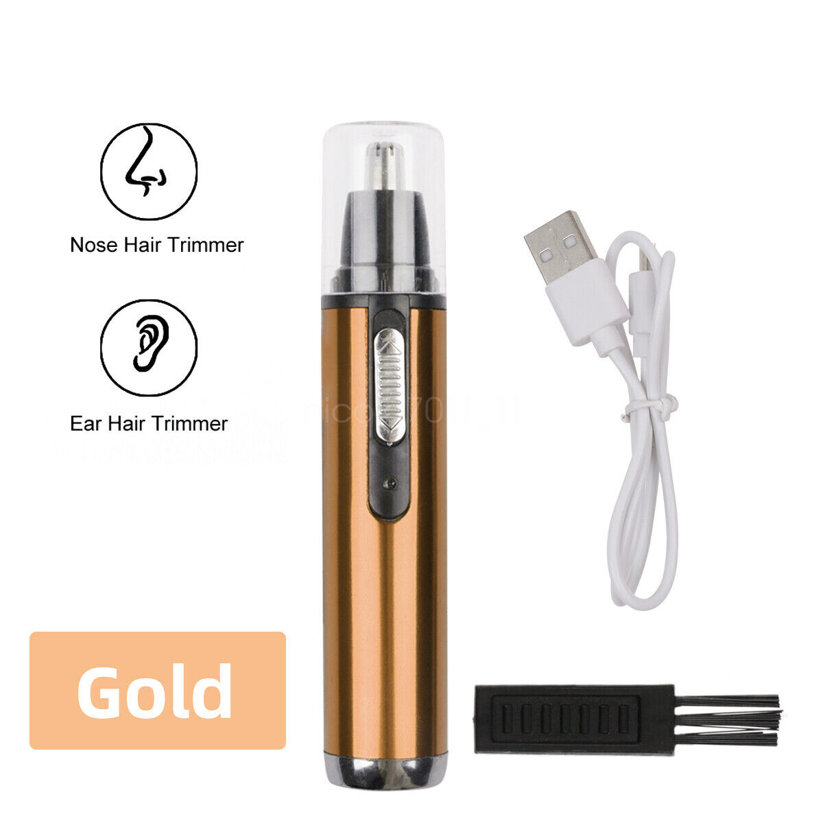 Rechargeable Men's Hair Removal Nose and Ear Trimmer Electric Clipper