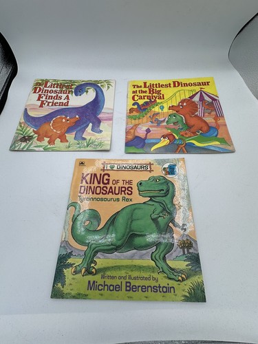 Vintage Kinderbuch Menge 15 - Dinosaurier Bonus 4 Malbücher HC Taschenbuch - Bild 6 von 12