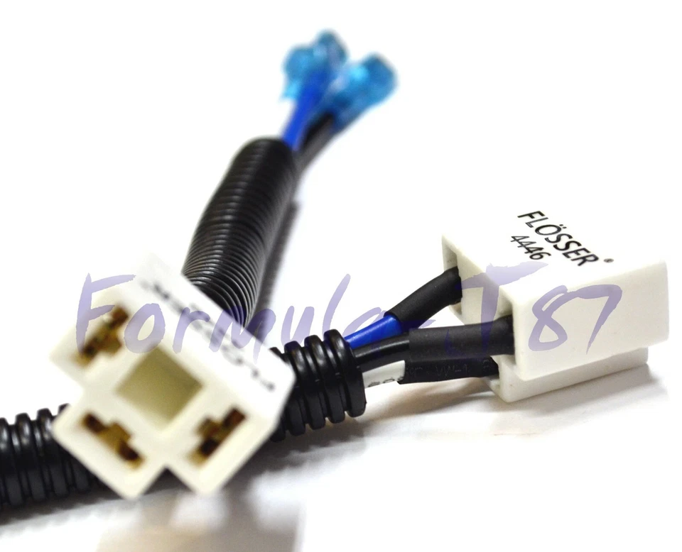 Flosser Wire Ceramic 4446 Pigtail Female 9003 HB2 H4 Head Light Bulb Socket Plug - Image 4 of 4