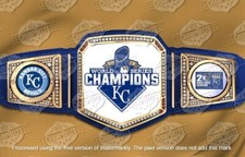 Kansas City Royals MLB World Series Championship Belt Adult Size 2mm Brass