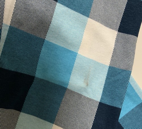 🧷 FAMILY SLEEP, KIDS' UNISEX PAJAMA SET CHECKED, BLUE/WHITE size 12 👉read - Picture 3 of 3