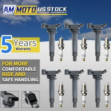 6X Ignition Coil+6X Iridium Spark Plug for 01-06 Toyota Sienna Lexus V6 UF267