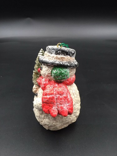 Glittered Snowman Ornament with Christmas Tree - Picture 4 of 10