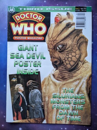 Doctor Who The Silurians Sea Devils Poster Magazine 3 Vintage Retro DWM Marvel - Picture 1 of 4