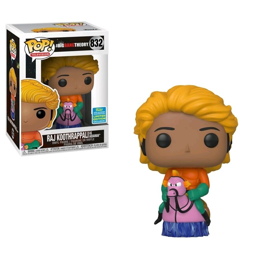 Big Bang Theory - Raj Koothrappali as Aquaman SDCC 2019 US Exclusive Pop!  Vin... | eBay UK