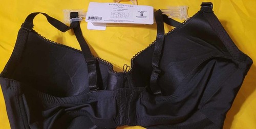 NWT Bobbie Brooks 42D Microfiber T-Shirt Black Bra Full Coverage Underwire - Picture 2 of 3