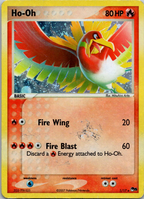 Ho-Oh - 1/17 - Heavily Played Rare Holo Pop Series #5 2007 Ho-Oh - 1/17 - Heavily Played Rare Holo Pop Series #5 2007