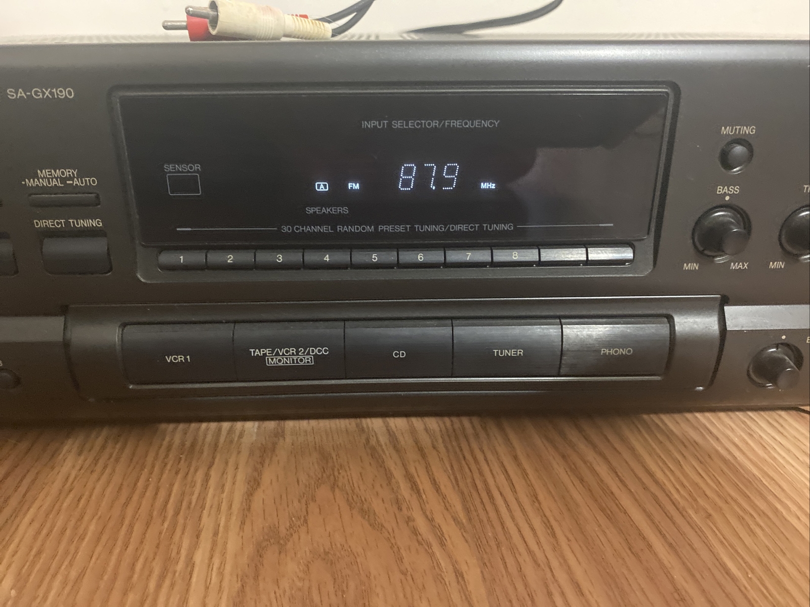 Ampli-tuner Technics SA-GX190 – Noir – FM/AM – 4 Sorties – Occasion