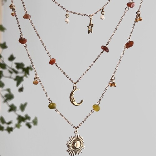 Unique Design Multilayer Necklace Suitable for Casual and Vacation Outfits - Picture 4 of 8