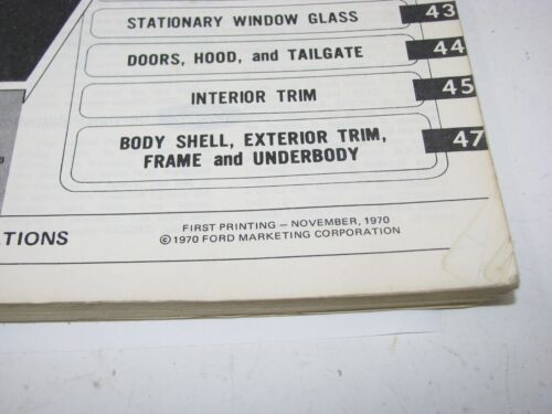 1971 Ford Bronco F-Series Econoline Truck Shop Manual Vol 3 & 4 Electrical Body - Picture 5 of 8