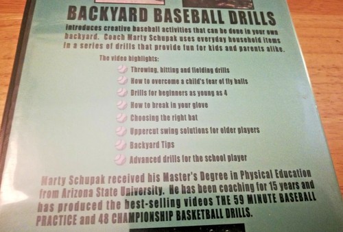 Baseball Drills Techniques Little League Coaching Fundamentals Marty Schupak DVD - Picture 5 of 6
