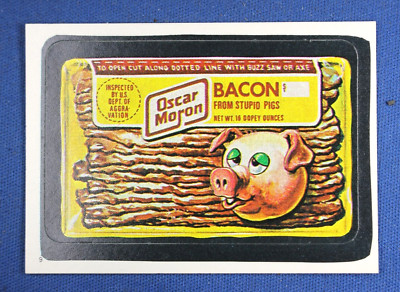 1986 Topps - Wacky Packages Series 10 - Album Sticker - ''Oscar Moron'' - NrMt-Mt