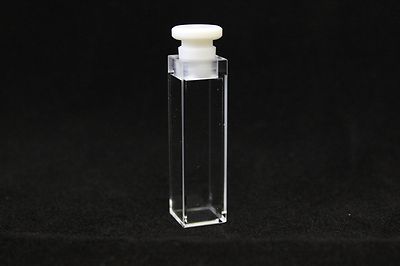 UV Quartz Cuvette, 3.5ml, 4 clear windows standard cell w/t stopper, FQ-CV-23-10