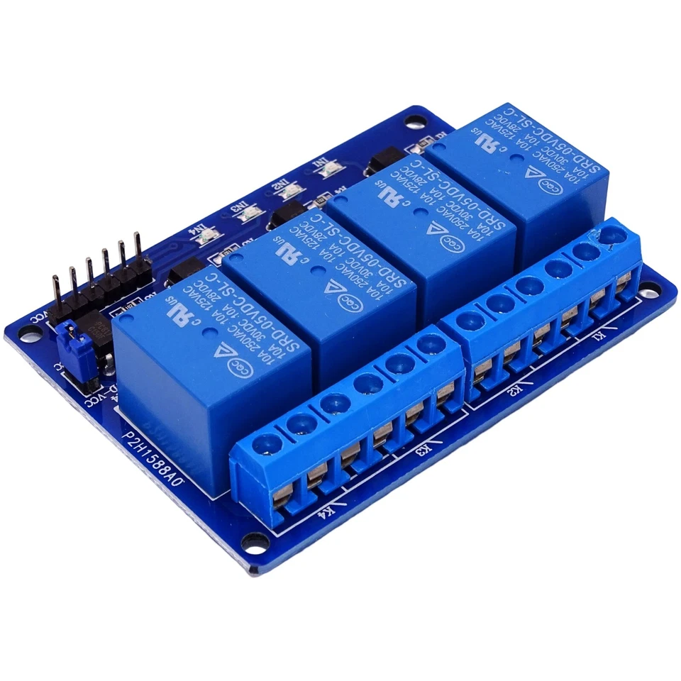 4-Kanal Relais 5V/230V Optokoppler Modul Channel Relay für Arduino Raspberry Pi - Bild 3 von 3