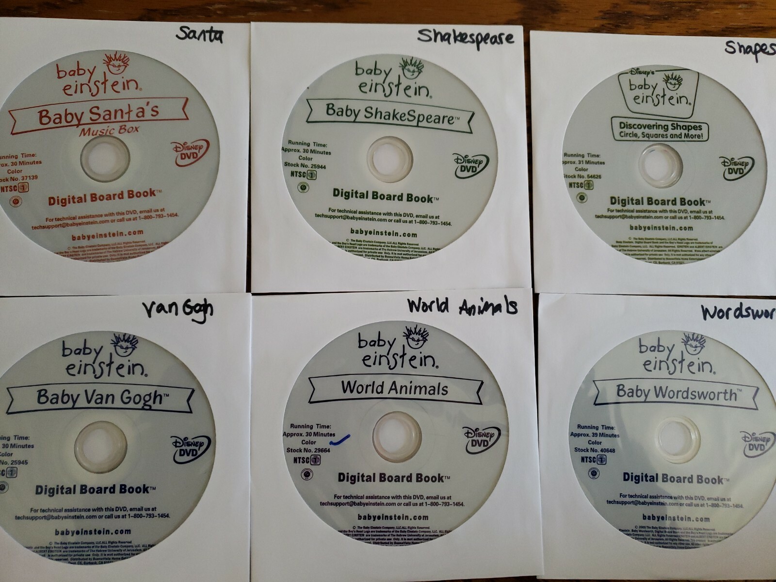 Disney LOT OF 25 BABY EINSTEIN DVDs Collection Box Set BABIES LEARNING ...