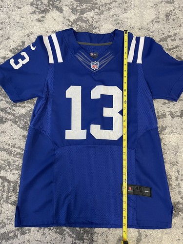 NFL Indianapolis Colts Ty Hilton 13 Nike On Field Blue Jersey Men Size 40 - Picture 3 of 6