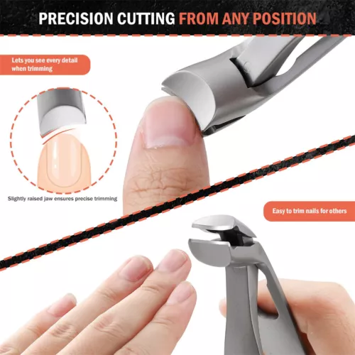 Cumuul ClipMaster Pro, Ergonomic Angled Head Senior Toenail Clipper - Bild 6 von 30
