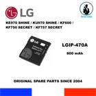 NEW ORIGINAL BATTERY LG LGIP-470A  KF750 KF757 KF 750 KF 757 SECRET 800mAh