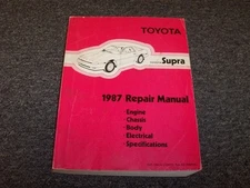 1987 Toyota Supra Hatchback Shop Service Repair Manual Book Turbo 3.0L I6