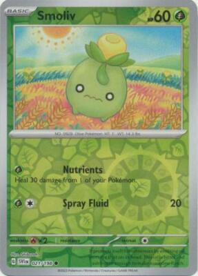 SMOLIV 021/198 SCARLET VIOLET BASE POKEMON (REVERSE HOLO, NM)