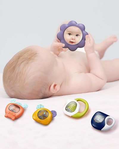 Baby Play Mat Gym Funny Piano Tummy Time Activity Mat with 5 Infant Sensory Toys - Picture 3 of 5