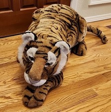 60" 1989 Elegante By Dakin Jumbo Bengal Tiger Plush Stuffed Animal Extra Large