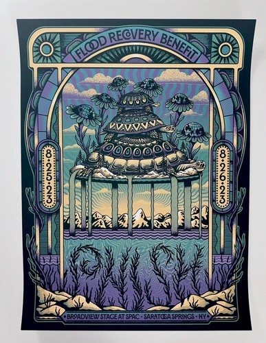 Póster Phish Oficial SPAC Saratoga Springs NY 2023 Serigrafía #’d Agotado - Imagen 1 de 13