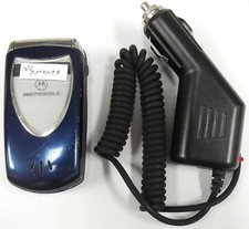 Motorola V series V60t Color - Blue  AT T  Very Rare TDMA Flip Phone - READ
