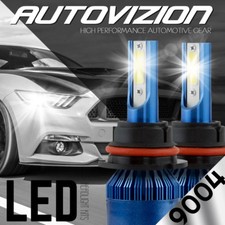 Autovizion Led Hid Headlight Kit 9004 Hb1 6k For 1986-1991 Mercedes-benz 560sel