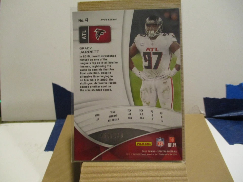 2021 Spectra Sliver Grady Jarrett #/149 - Image 2 of 2