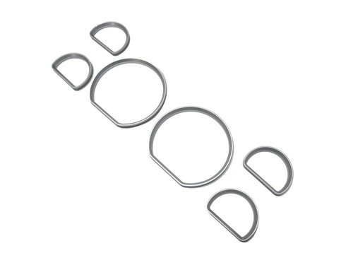 Satin Chromed Gauge Dashboard Rings Bazel for FORD MASTANG LX/V6/GT (6 PCS/SET) - Bild 3 von 9